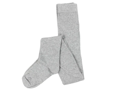 Kids ONLY ligt grey melange/silver glitter strømpebukser